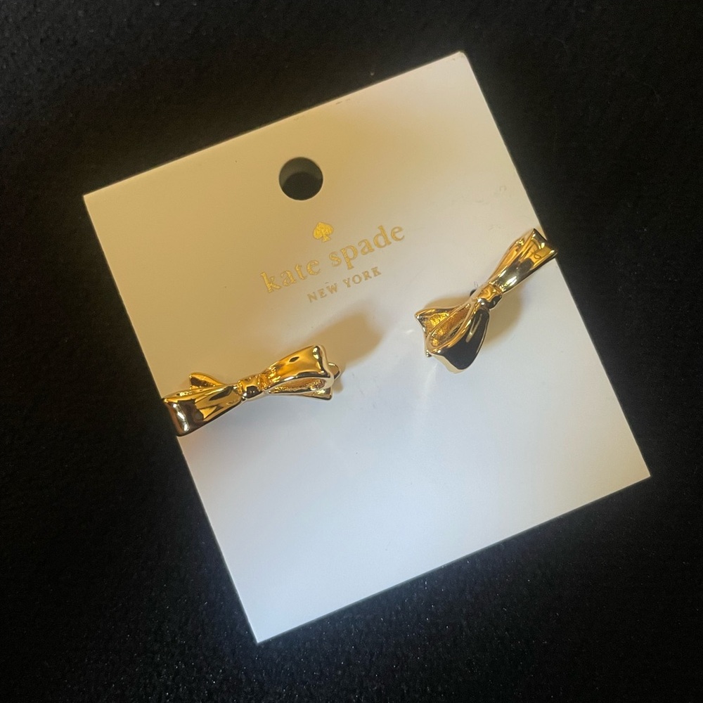 Kate Spade Gold Bow Stud Earrings